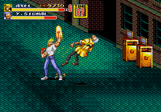 Streets of Rage 2 (Genesis) screenshot: Fiery Uppercut