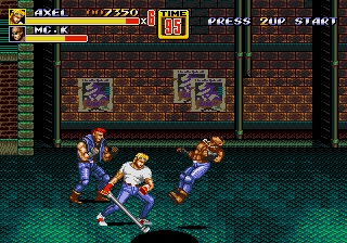 Streets of Rage 2 (Genesis) screenshot: Pipe Smash