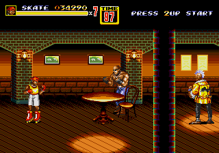 Streets of Rage 2 (Genesis) screenshot: In the Bar
