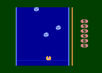 Fireball 1k (Atari 8-bit) screenshot: Start of game