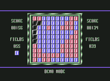 Magnetic (Commodore 64) screenshot: Demo Mode is about to finish...