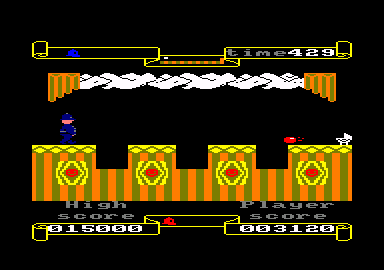 Punchy (Amstrad CPC) screenshot: Level 2
