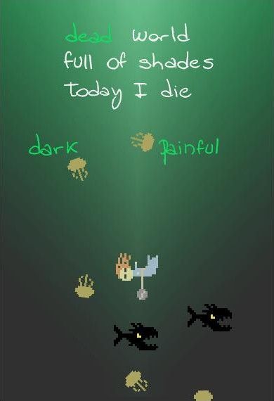 Today I Die (Browser) screenshot: I can replace dead with painful or dark.