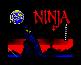 Ninja Massacre (ZX Spectrum) screenshot: Loading screen