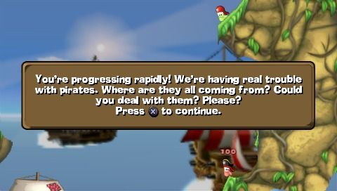 Worms: Open Warfare 2 (PSP) screenshot: That's the mission briefing.