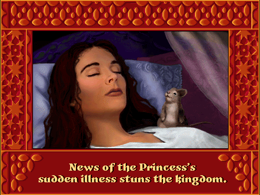 Prince of Persia 2: The Shadow & The Flame (Macintosh) screenshot: And during this time she sleeps, great!