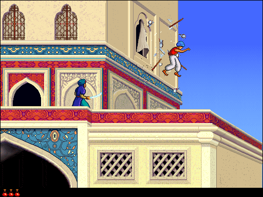 Prince of Persia 2: The Shadow & The Flame (Macintosh) screenshot: Escape the country