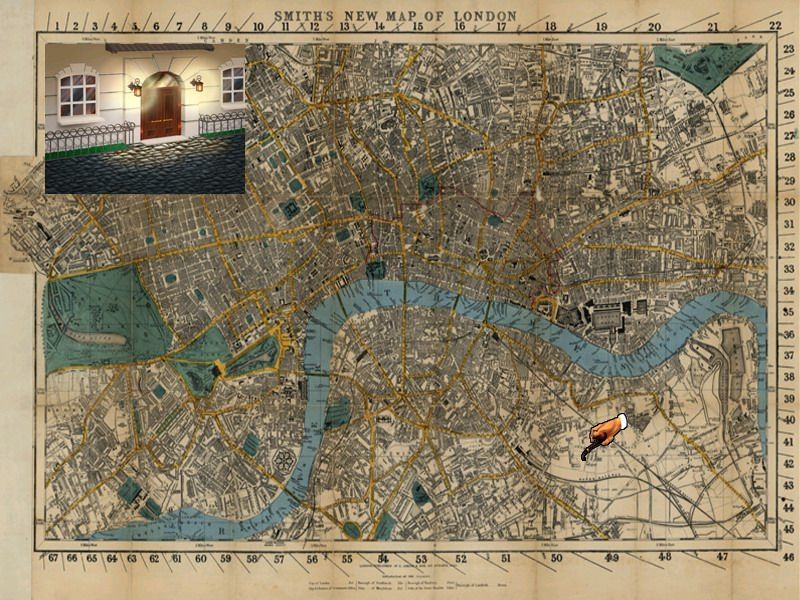 Sherlock Holmes: Vozvraschenie Moriarty (Windows) screenshot: Map of London