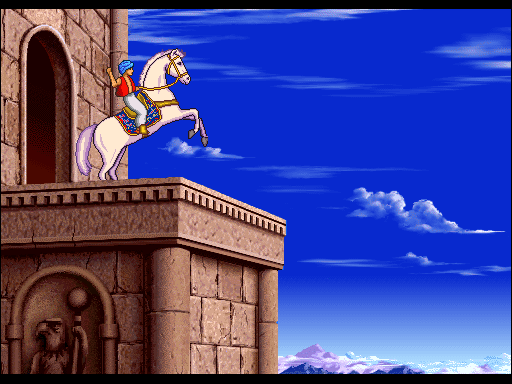 Prince of Persia 2: The Shadow & The Flame (Macintosh) screenshot: Princess, i'm coming, yah!