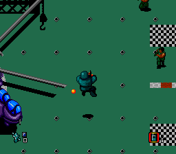 CrossFire (Genesis) screenshot: Jumping.