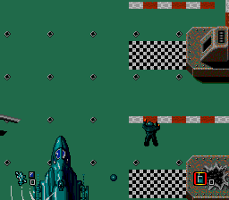 CrossFire (Genesis) screenshot: Calling in the copter for help.