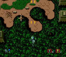 CrossFire (Genesis) screenshot: Firing bullets.
