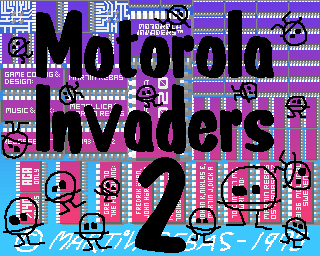 Motorola Invaders 2 (Amiga) screenshot: Title screen