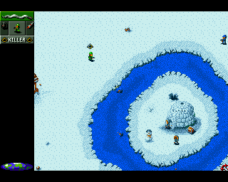 Cannon Fodder (Amiga) screenshot: You can't hide