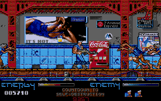 After the War (Atari ST) screenshot: The subway