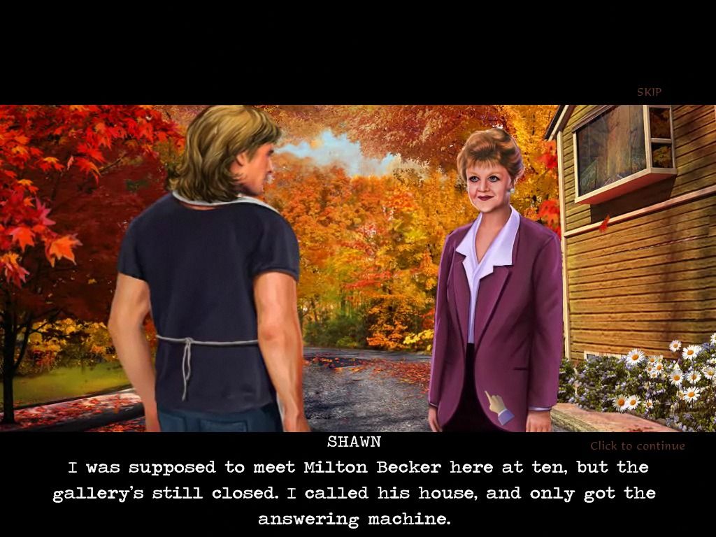 Murder, She Wrote 2: Return to Cabot Cove (Windows) screenshot: Shawn is worried about his friend, Milton