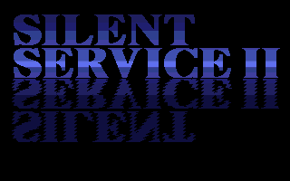 Silent Service II (Atari ST) screenshot: Title screen.