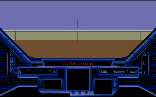 Killing Cloud (Atari ST) screenshot: Take off from the roof.