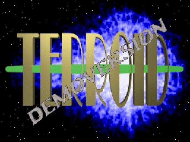 Terroid (Windows) screenshot: The title screen<br><br>Demo version