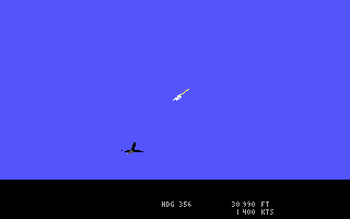 JetFighter: The Adventure (DOS) screenshot: Missile Approaching Bogey