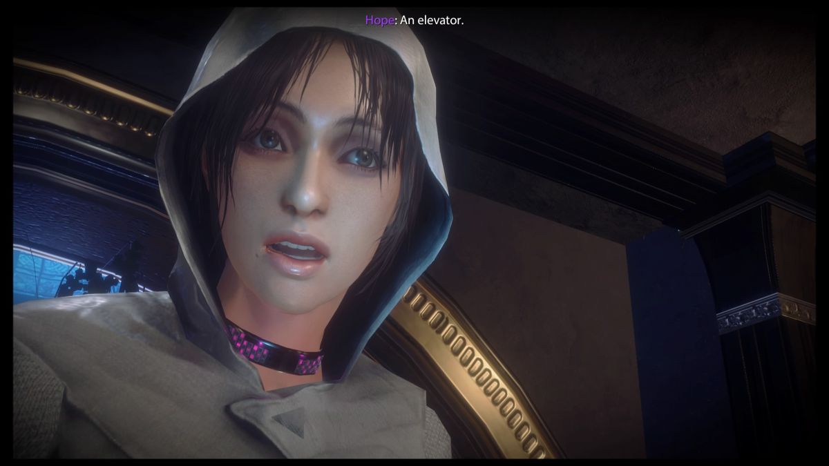 République (PlayStation 4) screenshot: Episode 2 - An elevator in sight, the exit is here