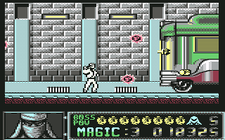 Shadow Dancer (Commodore 64) screenshot: Mission 2 Boss