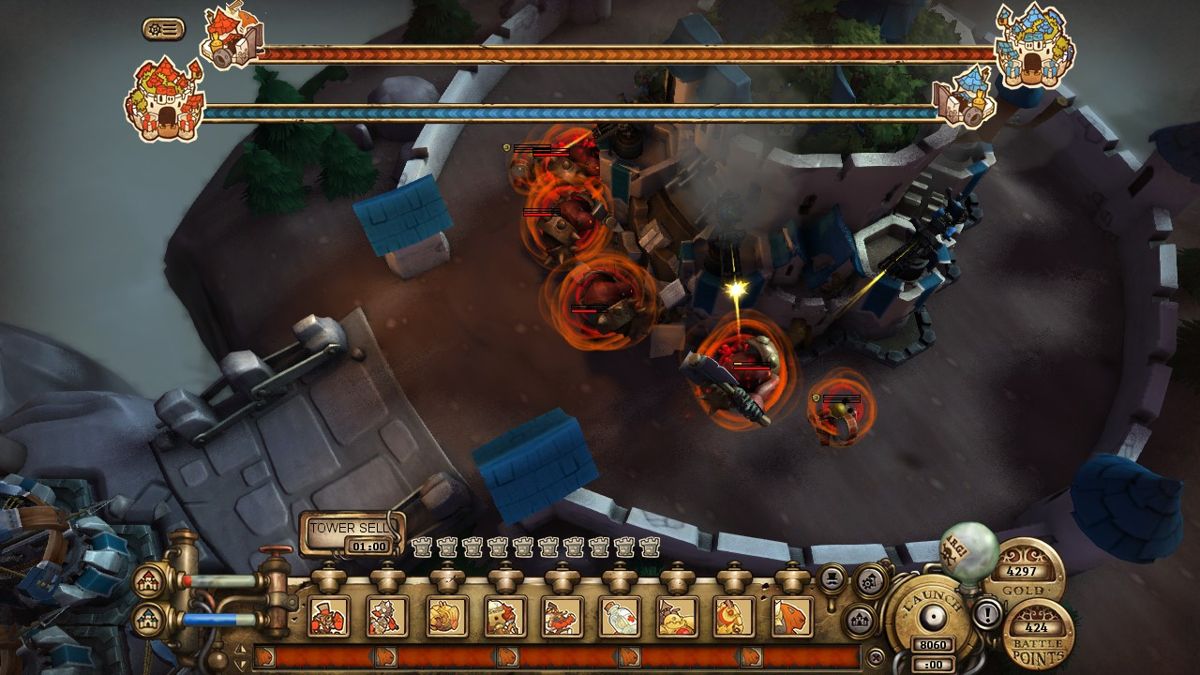 Tower Wars (Windows) screenshot: Glorious attack