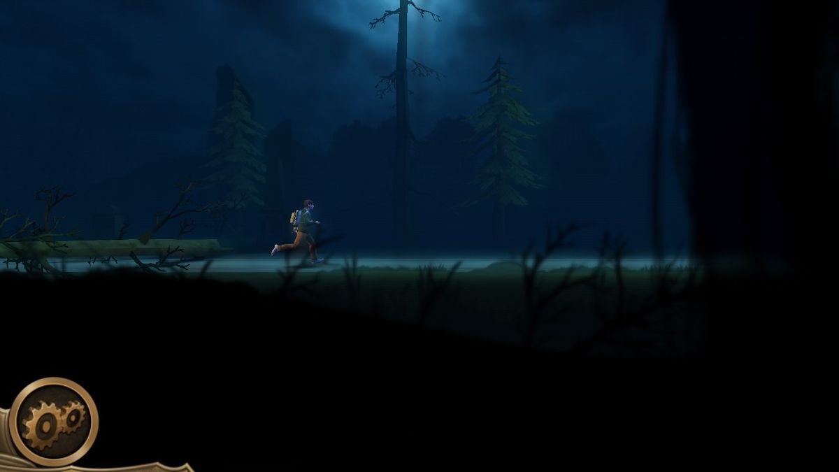 Preston Sterling and the Legend of Excalibur (Android) screenshot: Preston is running on the scrolling road and jumping over obstacles.