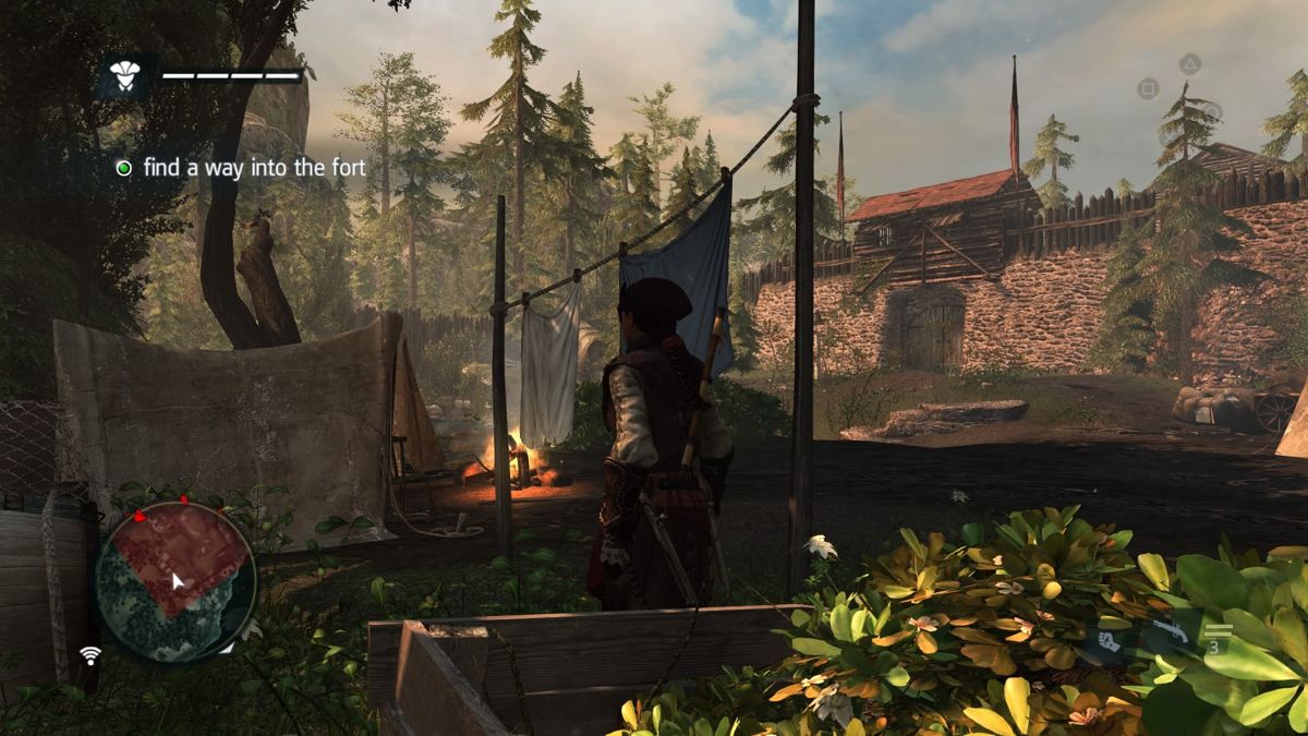 Assassin's Creed IV: Black Flag - Aveline (PlayStation 4) screenshot: There's gotta be a back entrance of some kind somewhere