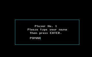 Crosscountry Canada (DOS) screenshot: Adjusting the Player's name