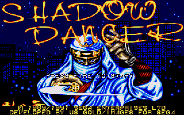 Shadow Dancer (Amiga) screenshot: Title