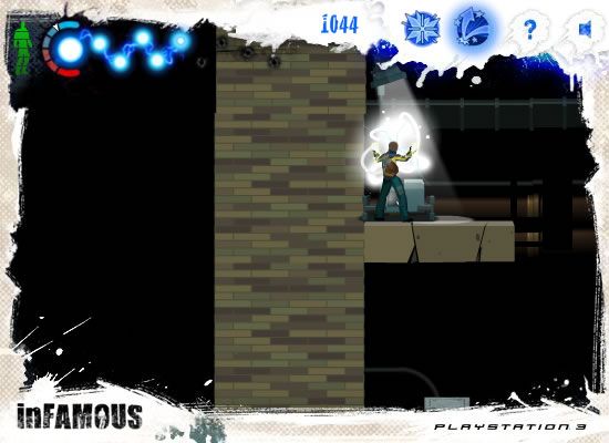 Screenshot Of InFAMOUS: Precinct Assault (Browser, 2009) - MobyGames