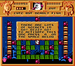 Quattro Arcade (NES) screenshot: Working through another underwater maze.