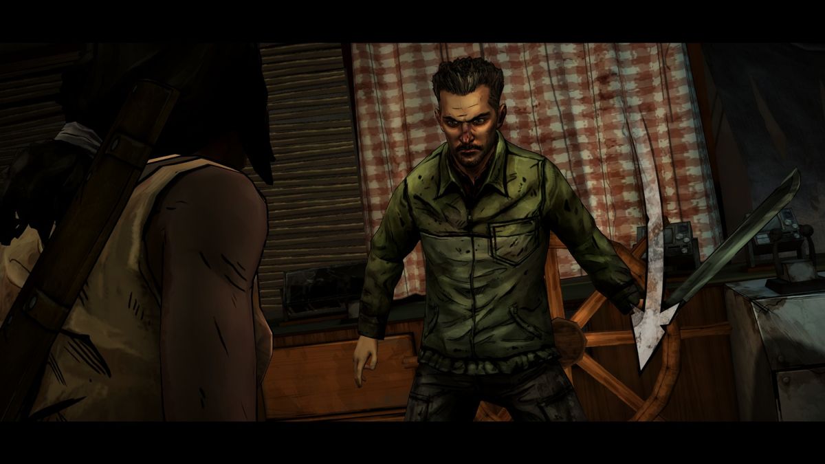 The Walking Dead: Michonne (Windows) screenshot: Episode 2 - Randall won't go down without a fight