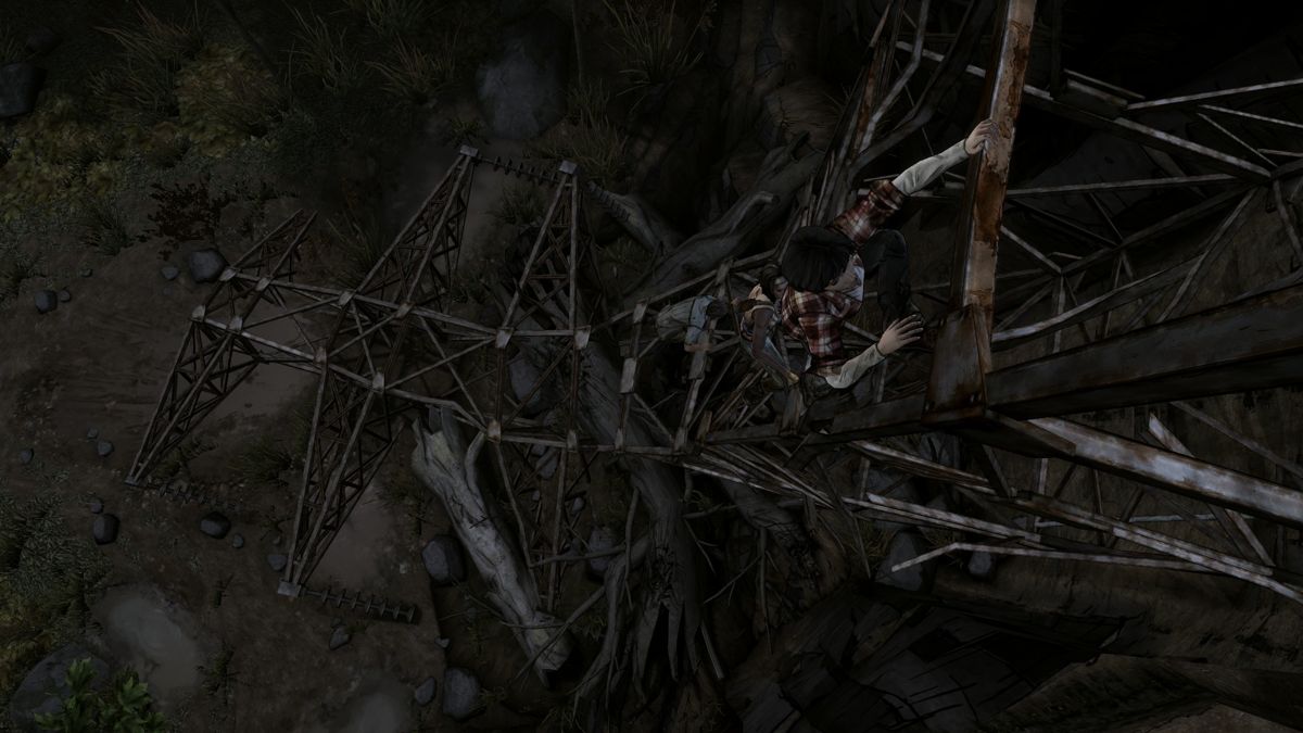 The Walking Dead: Michonne (Windows) screenshot: Episode 2 - It's a long way down
