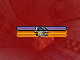 Starshot: Space Circus Fever (Nintendo 64) screenshot: Select your language.