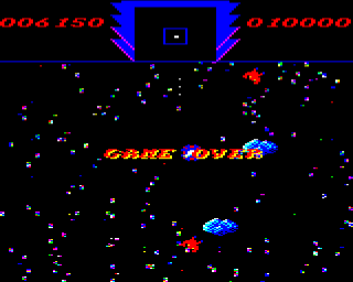 DeathStar (BBC Micro) screenshot: Game Over