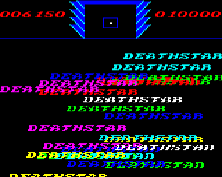 DeathStar (BBC Micro) screenshot: This screen appears before you start a new game.