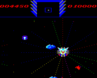 DeathStar (BBC Micro) screenshot: I got caught.