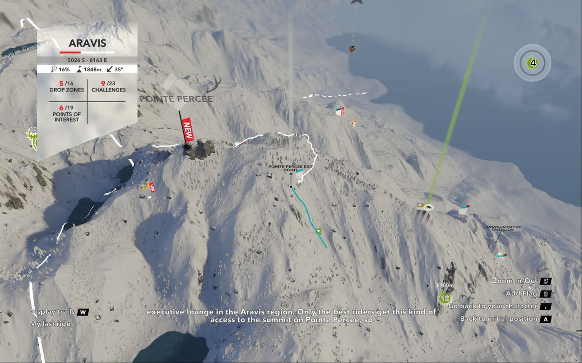 Steep (Windows) screenshot: The mountain view