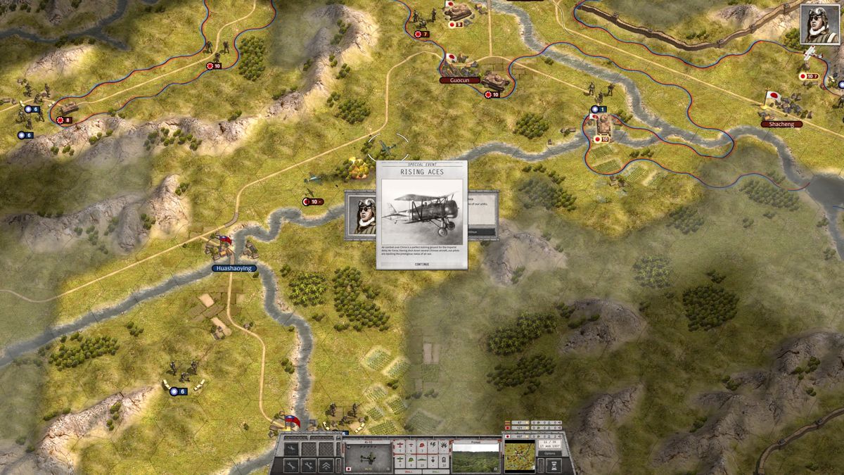 Order of Battle: Morning Sun (Windows) screenshot: Japanese pilots are quickly becoming aces in the war for China