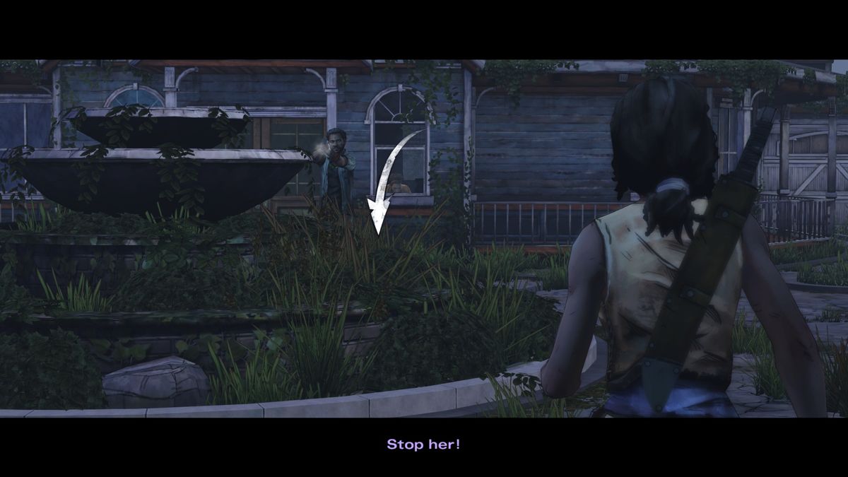The Walking Dead: Michonne (Windows) screenshot: Episode 3 - Duck and cover