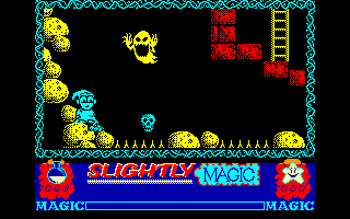 Slightly Magic (Amstrad CPC) screenshot: Unfriendly ghost