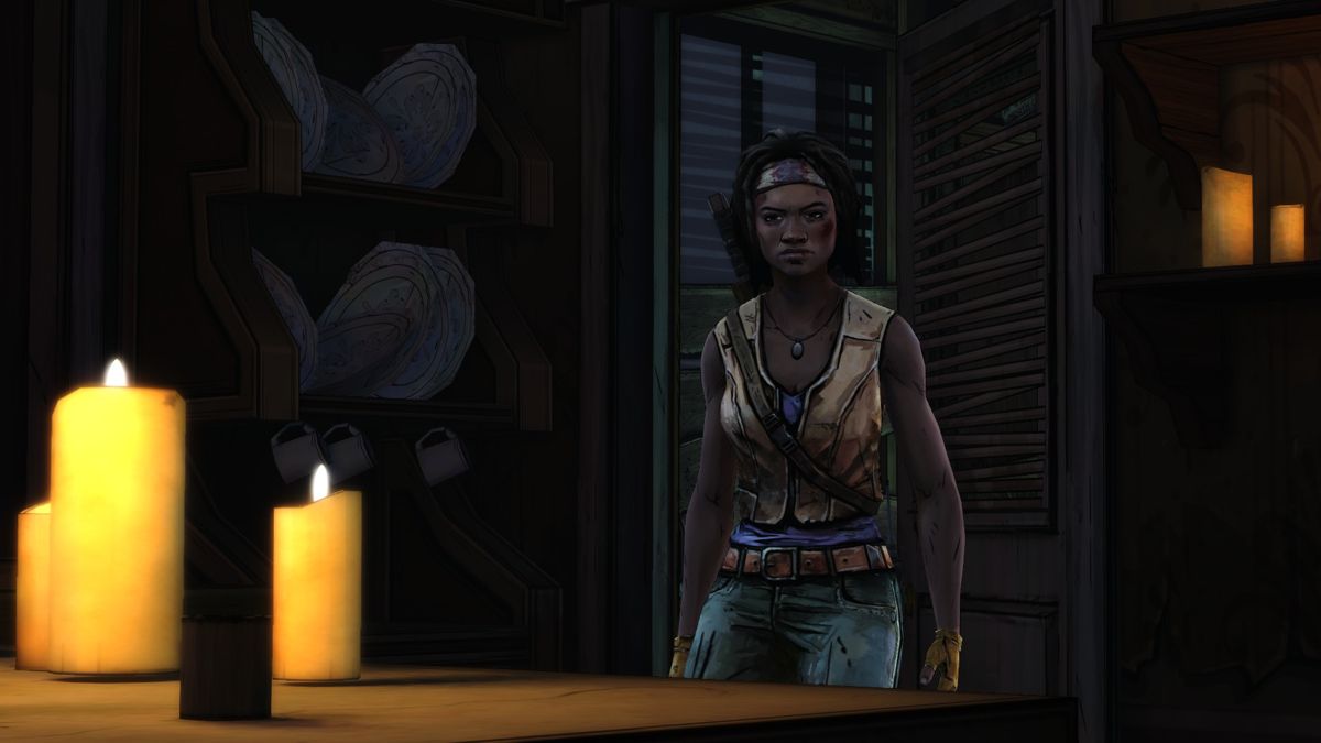 The Walking Dead: Michonne (Windows) screenshot: Episode 3 - Time to start the preparations