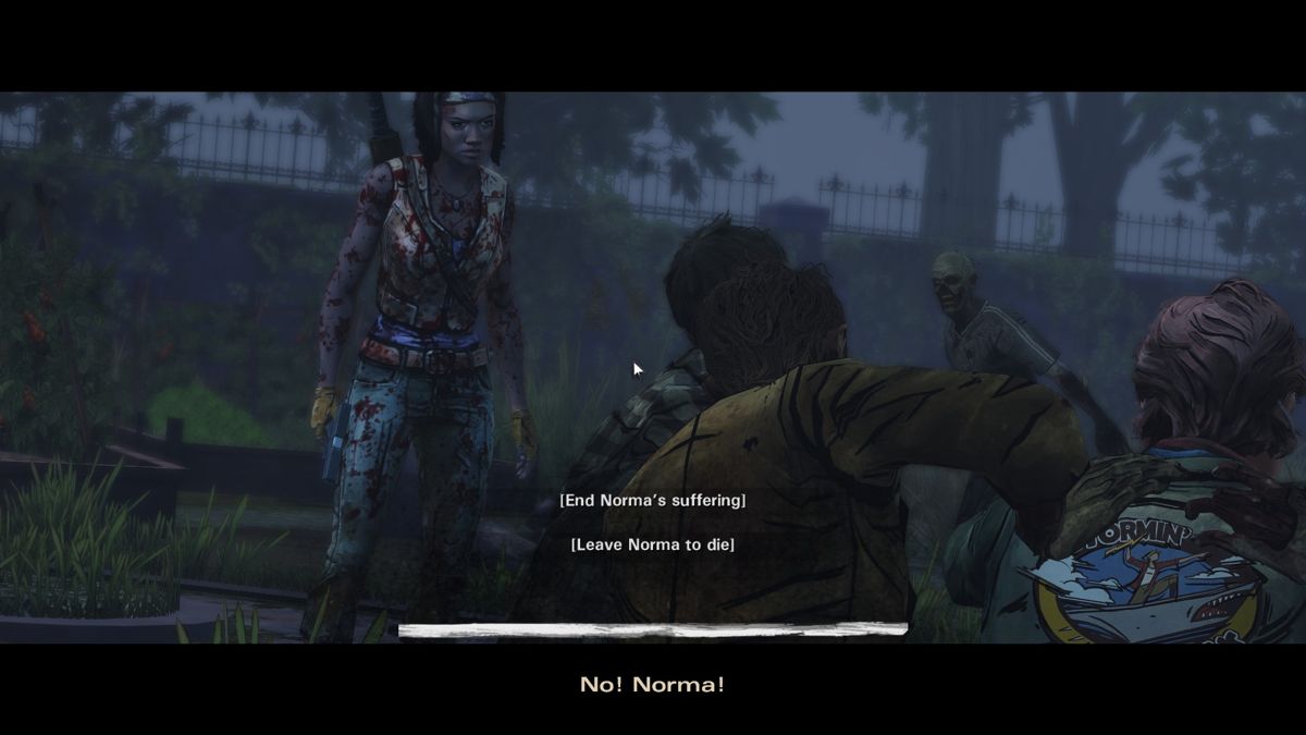 The Walking Dead: Michonne (Windows) screenshot: Episode 3 - Dilemma, dilemma
