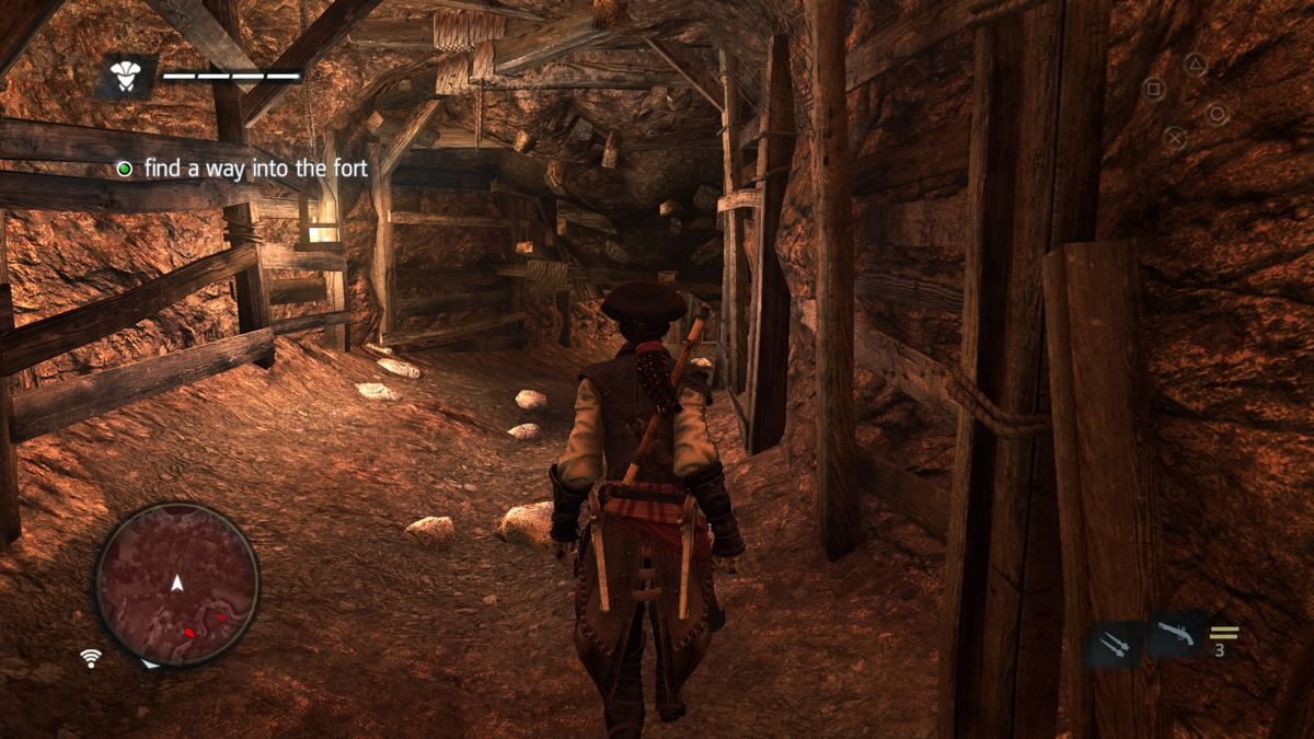 Assassin's Creed IV: Black Flag - Aveline (PlayStation 4) screenshot: I hope these tunnels lead to the fort