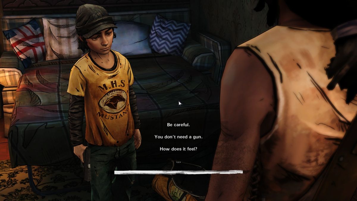 The Walking Dead: Michonne (Windows) screenshot: Episode 3 - Talking to James