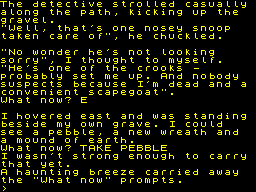 Scapeghost (ZX Spectrum) screenshot: The prompt has changed.