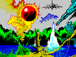 Score 3020 (ZX Spectrum) screenshot: This picture displays as the game loads