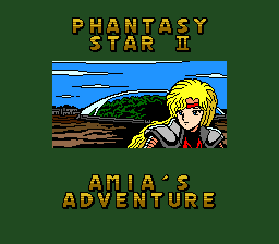 Phantasy Star II Text Adventure: Amia no Bōken (Genesis) screenshot: Title screen